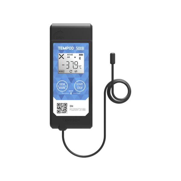 TEMPOD 50XB External NTC Probe Bluetooth USB PDF Temperature Data Logger