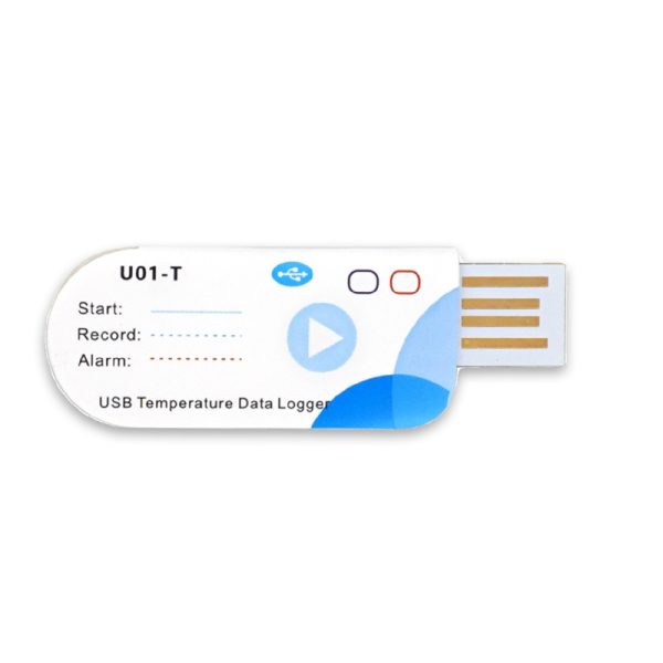 TrekTag U01-T Cold Chain Transport PDF Disposable Temperature Logger Label