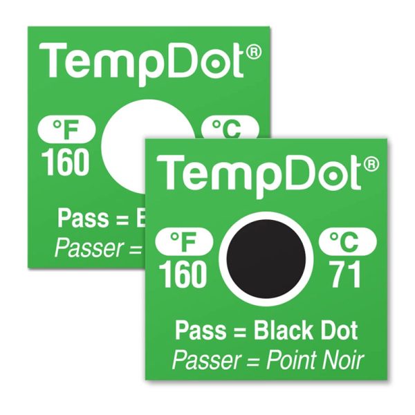 DeltaTrak-NEWS TempDot ® High temperature label 144 per pack-54126