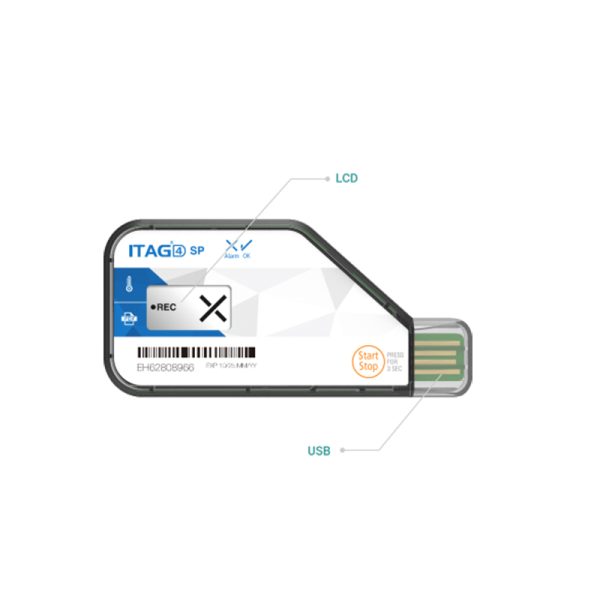 ITAG®4 BIO Disposable USB PDF Temperature Logger - Image 2