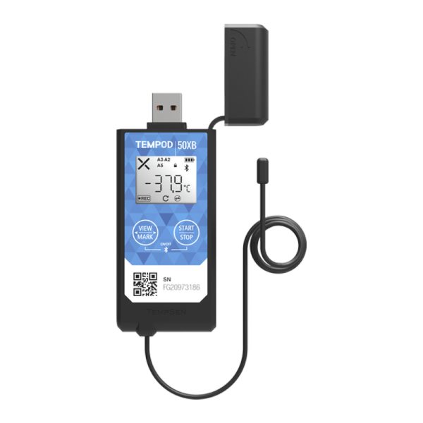 TEMPOD 50XB External NTC Probe Bluetooth USB PDF Temperature Data Logger - Image 2