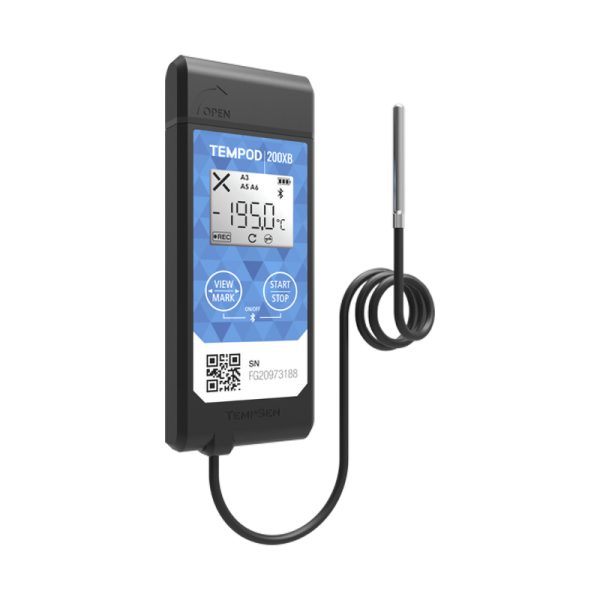 TEMPOD 200XB External RTD Probe Extremely Low Temperature Bluetooth USB PDF Temperature Data Logger - Image 2