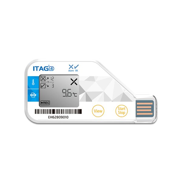 ITAG®4 Disposable USB PDF Temperature and Humidity Indicator