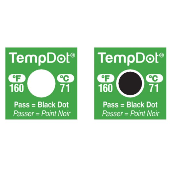 DeltaTrak-NEWS TempDot ® High temperature label 144 per pack-54126 - Image 2