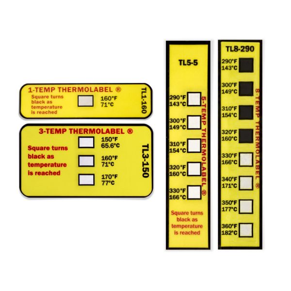 DeltaTrak-High temperature label 144 per pack (Including various 3 steps) , five steps, eight steps)-50801