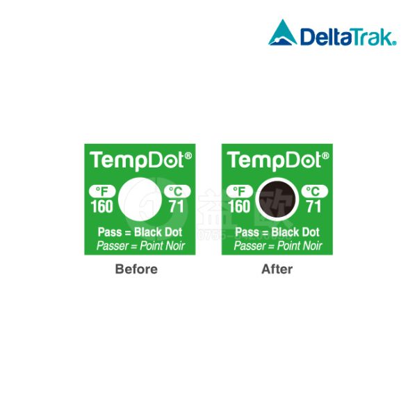 DeltaTrak-NEWS TempDot ® High temperature label 24 per pack-54125