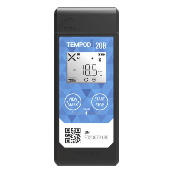 TEMPOD 20B Bluetooth USB + PDF Temperature Data Logger