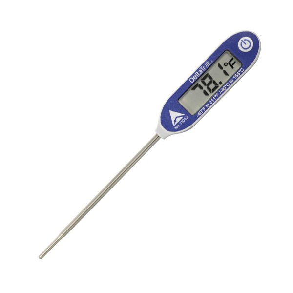 DeltaTrak.Large screen automatic calibration laboratory probe digital thermometer-11062