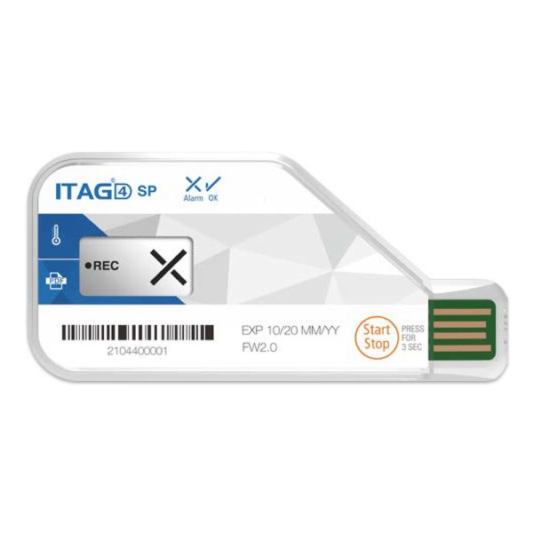 ITAG®4 BIO Disposable USB PDF Temperature Logger