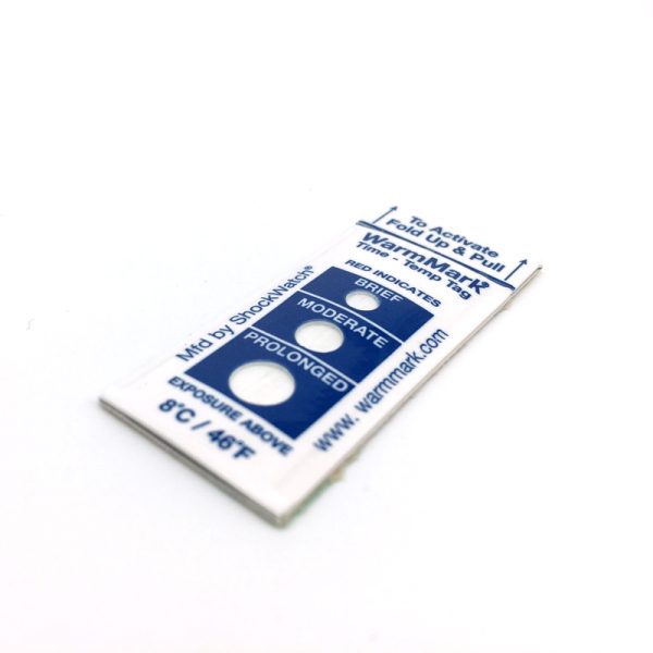 DeltaTrak-WarmMark warm temperature time temperature sticker 10 per pack-51014 - Image 2