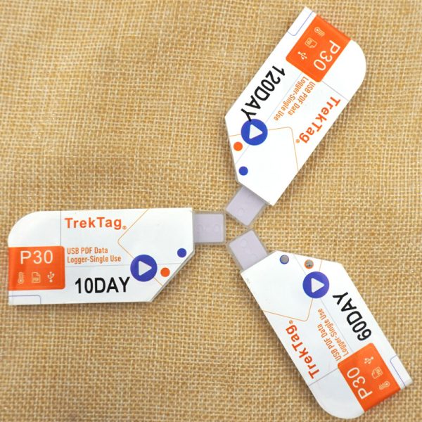 TrekTag P30 Cold Chain Food Fruit Pharmaceutical Transportation Disposable Temperature Logger Meter Label - Image 3