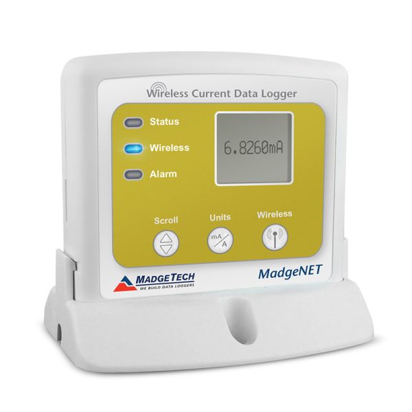 MADGETECH RFCurrent2000A is a wireless DC current data logger. Includes standard calibration certificate.