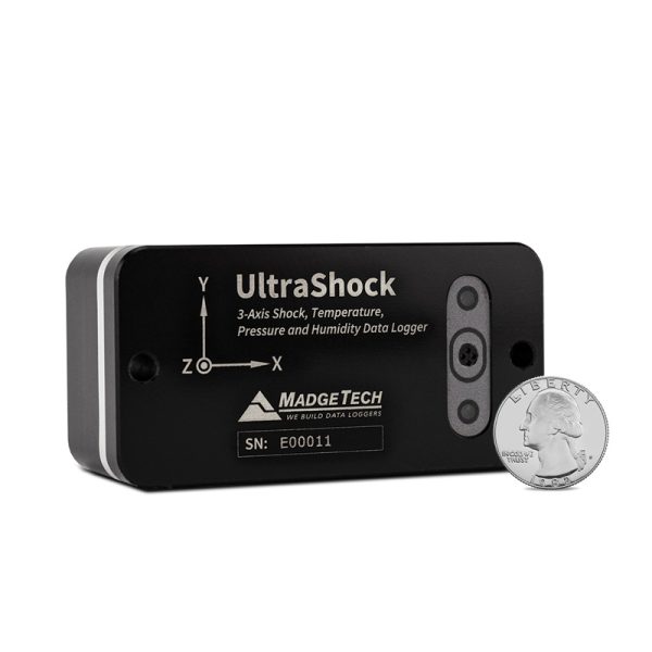 MADGETECH is a tri-axial, stand-alone, compact shock data logger with three built-in acceleration ranges. ULTRASHOCK - Image 2