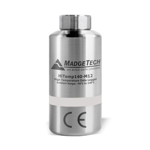 MADGETECH It is a high-temperature data logger with an M12 probe connector. HiTemp140-M12