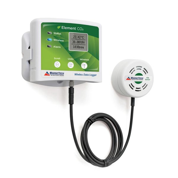 ELEMENT CO2  Humidity and temperature data logger for agricultural applications.