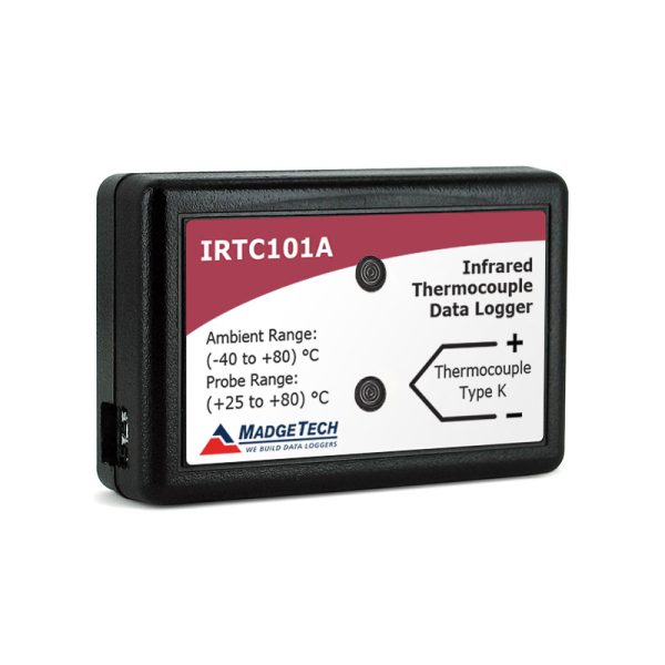 The IRTC101A is an infrared, thermocouple-based temperature data logger. Includes ISO/IEC 17025 Accredited Certificate.IRTC101A