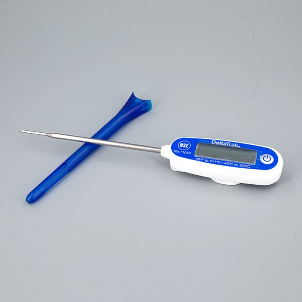 DeltaTrak  Large screen display automatic calibration Antimicrobial Needle Probe Thermometer  11083 - Image 2