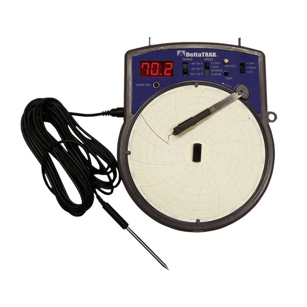 DeltaTrak.Electronic Circular Temperature Chart Recorder-14011