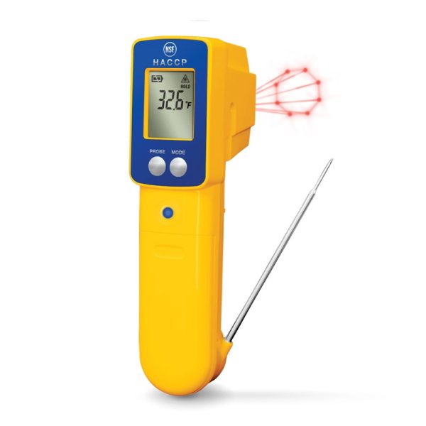 DeltaTrak.ThermoTrace® BLE Infrared Thermocouple Probe Combo Thermometer-15039-01