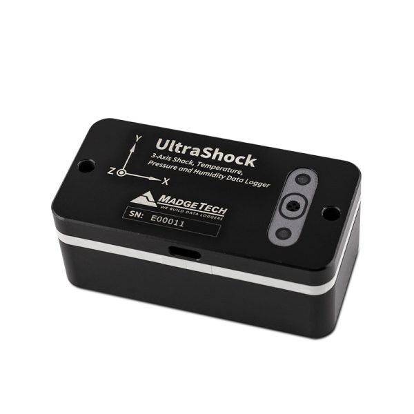 MADGETECH is a tri-axial, stand-alone, compact shock data logger with three built-in acceleration ranges. ULTRASHOCK