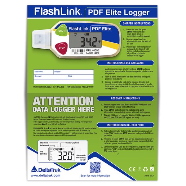 DeltaTrak PDF Elite In Transit Data Meter-40050-05 - Image 6