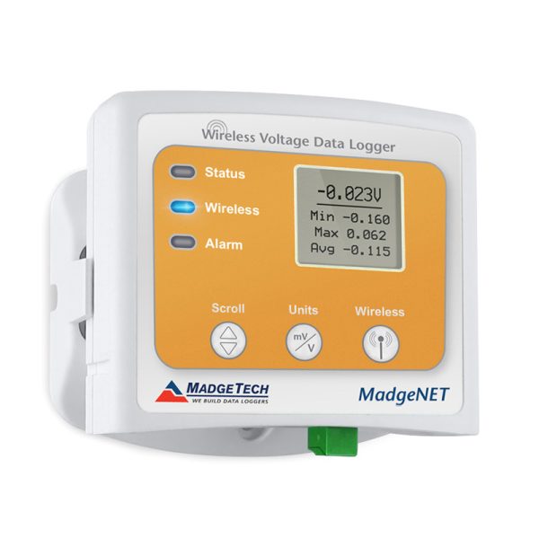 MADGETECH is a wireless voltage data logger. Includes standard calibration certificate.RFVolt2000A