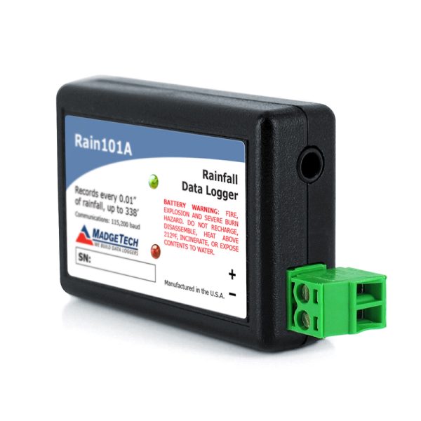 MADGETECH is a data logging system to measure and record rainfall. Includes declaration of conformance.  RAIN101A - Image 2