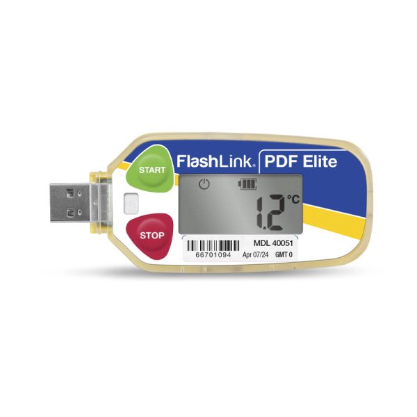 DeltaTrak.FlashLink® PDF Elite °F/°C In-Transit Logger-40051