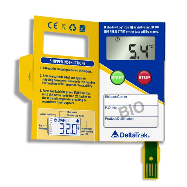 DeltaTRAK-FlashLink® PDF Vaccine In-Transit Logger-40458-03