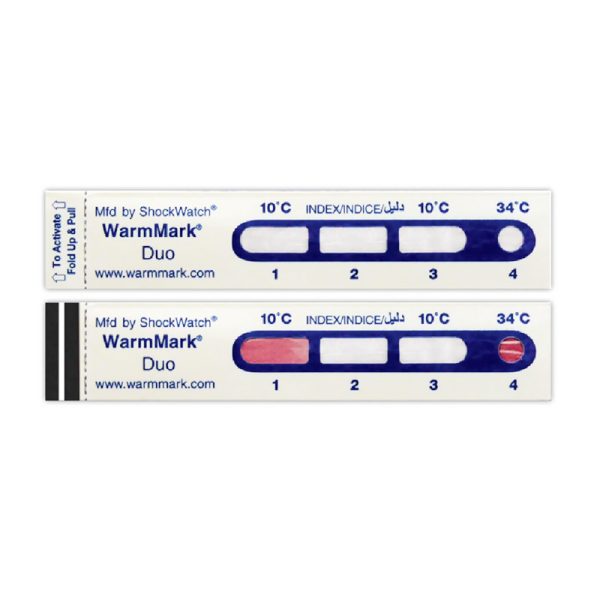 DeltaTrak.WarmMark® Duo Time-Temperature Indicator-51036