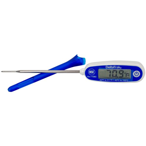 DeltaTrak  Large screen display automatic calibration Antimicrobial Needle Probe Thermometer  11083 - Image 4