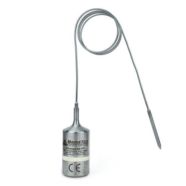 MADGETECH is a high temperature, precision data logger with a bendable probe. HiTemp140-PT