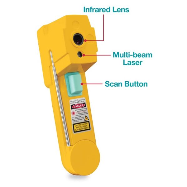 DeltaTrak.ThermoTrace® BLE Infrared Thermocouple Probe Combo Thermometer-15039-01 - Image 4