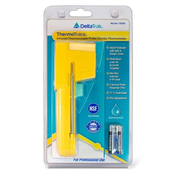 DeltaTrak.ThermoTrace® BLE Infrared Thermocouple Probe Combo Thermometer-15039-01 - Image 5