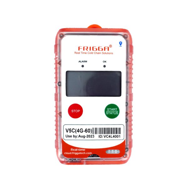 FRIGGA  FRIGGA V5C real-time temperature and humidity positioning monitoring recorder for cold chain cargo containers for sea and land transportation.